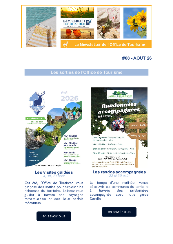 Newsletter août 2026