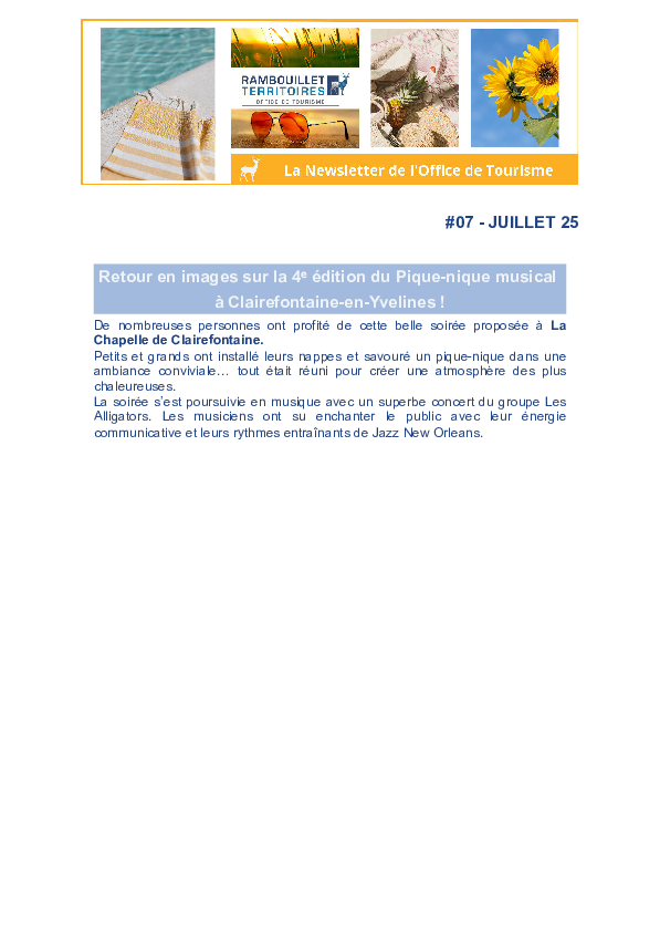 Newsletter juillet