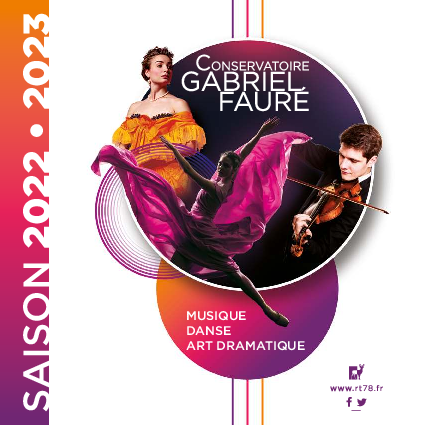Plaquette du Conservatoire Gabriel Fauré saison 2022-2023