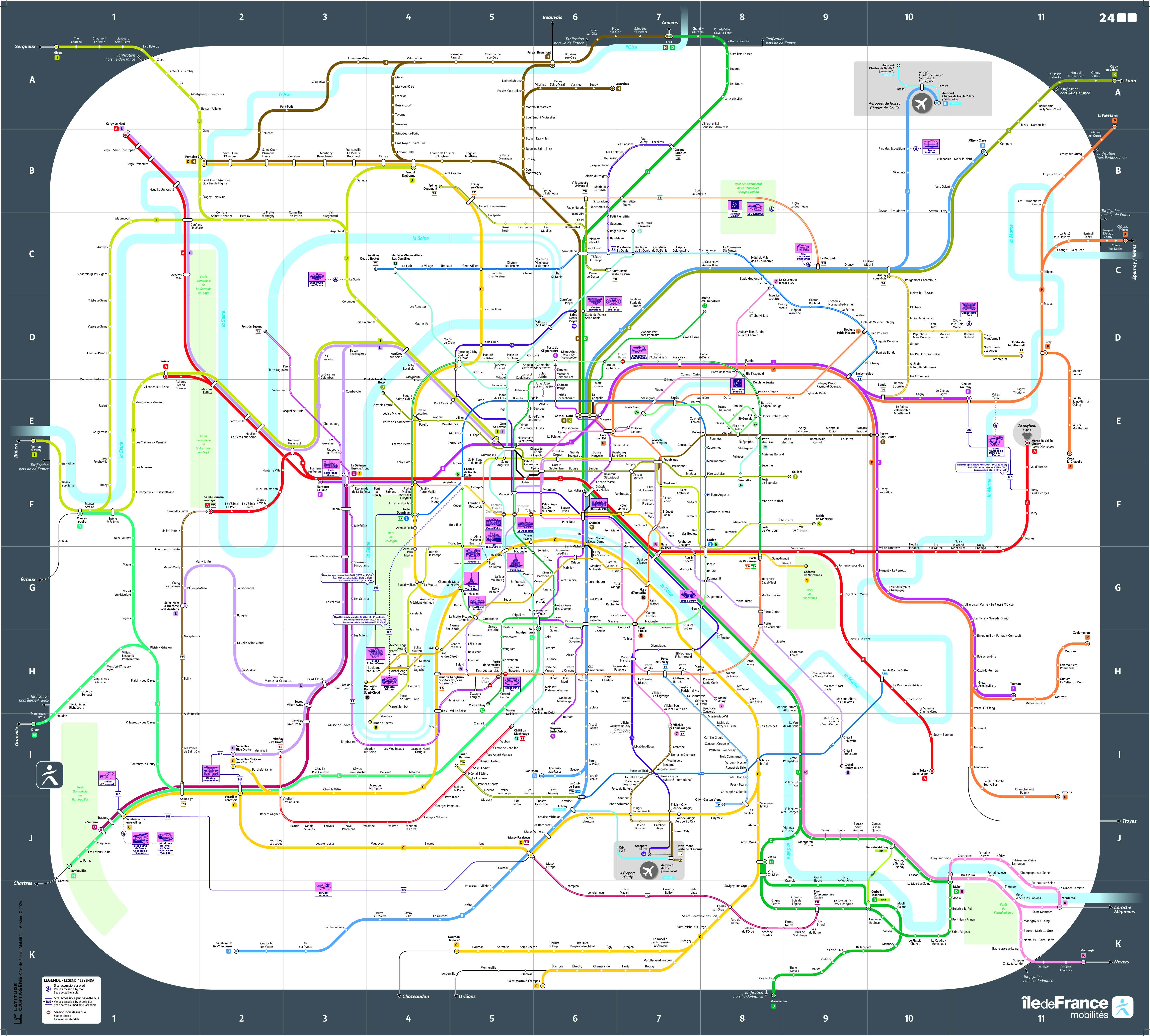 Plans des lignes version JO 2024