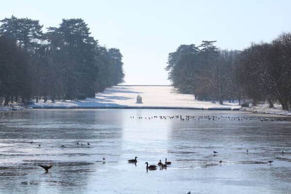 Schloss - Kanal - Rambouillet - Winter - Schnee