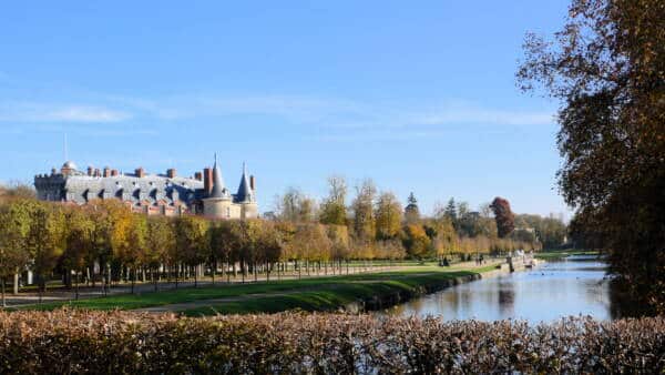 Rambouillet castle in the fall
