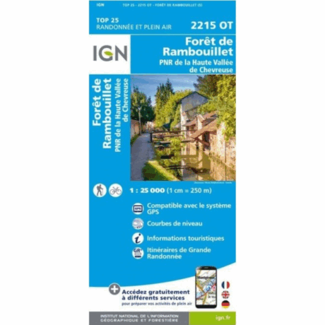 Carte IGN Forêt de Rambouillet