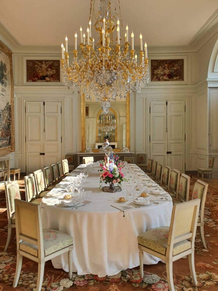 der Präsident kommt. Schloss Rambouillet