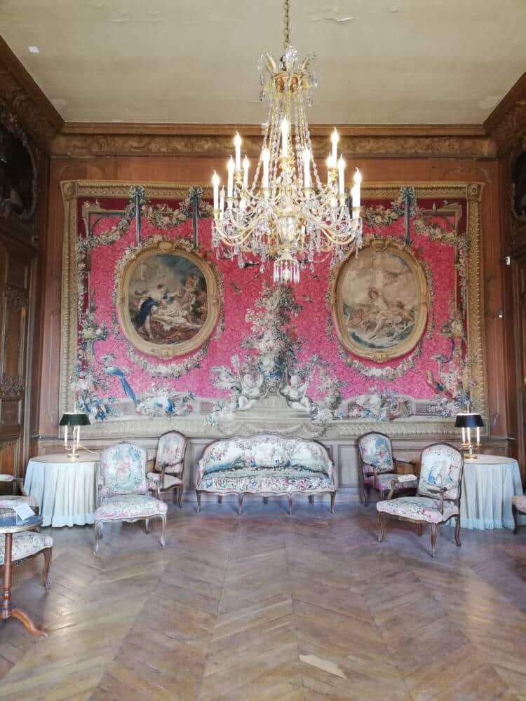 der Präsident kommt. Schloss Rambouillet