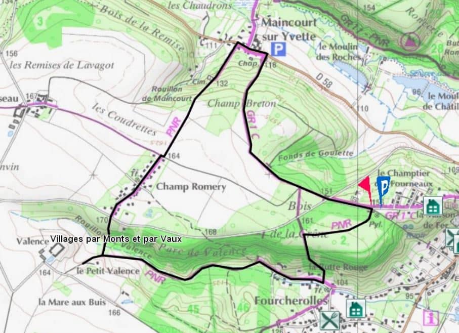 Tracé Villages par monts et par vaux