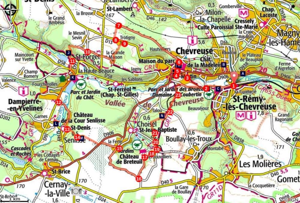 Ruta Los Castillos del Valle de Chevreuse