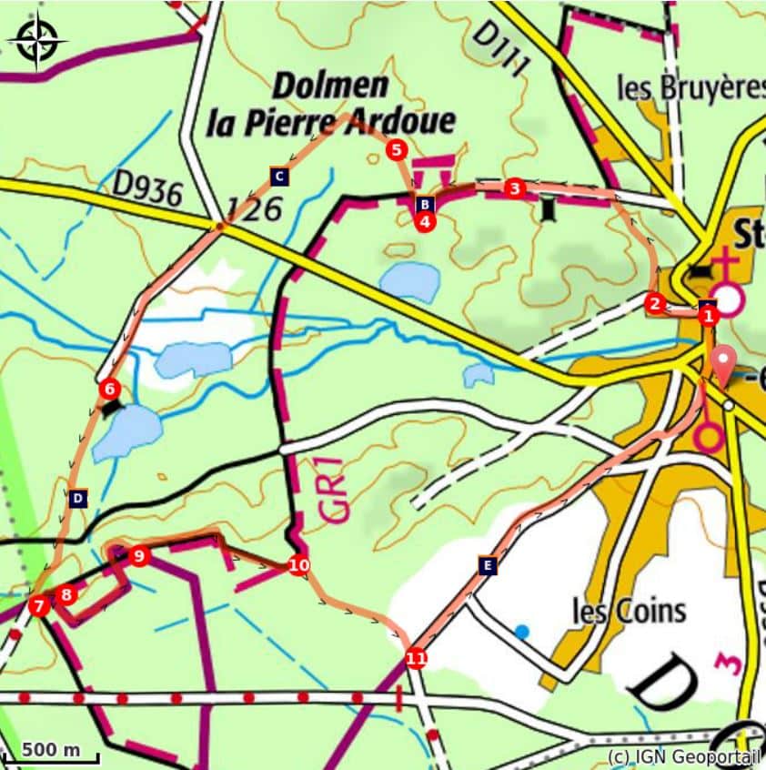 Tracé au cœur de la Forêt de Rambouillet à Saint Léger en Yvelines