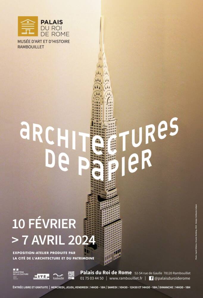 Exposição de arquitetura de papel