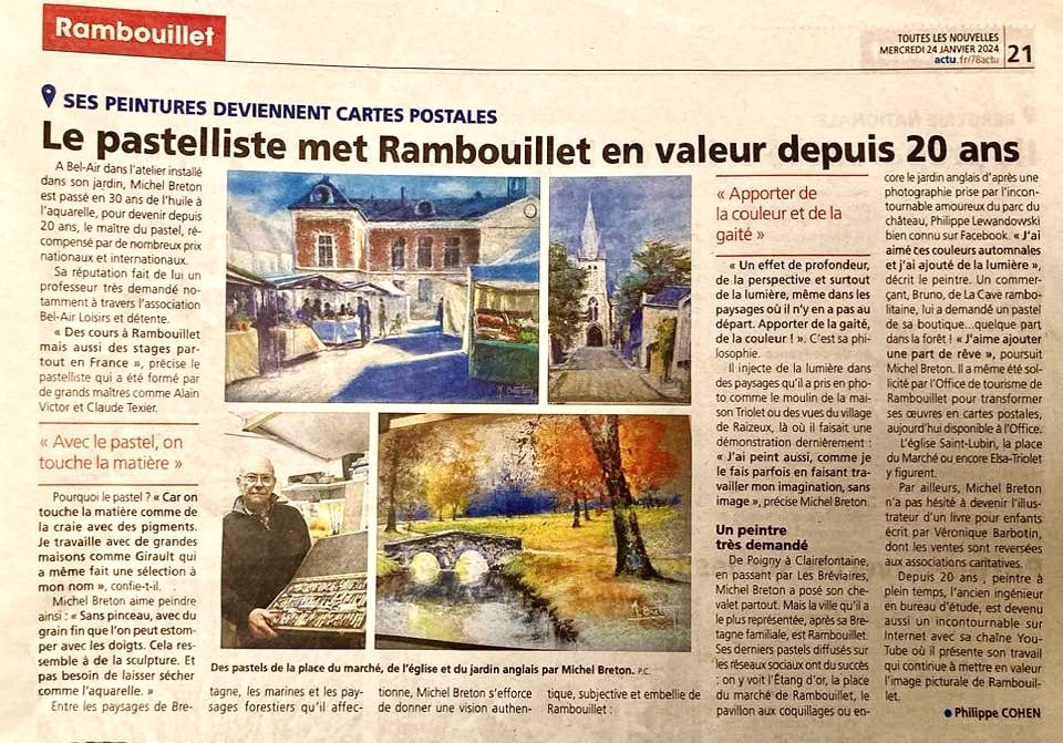 Artículo Michel Breton les Nouvelles 1 - Oficina de Turismo de Rambouillet