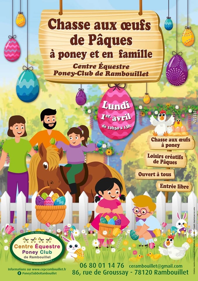 Chasse aux œufs - poney club Rambouillet