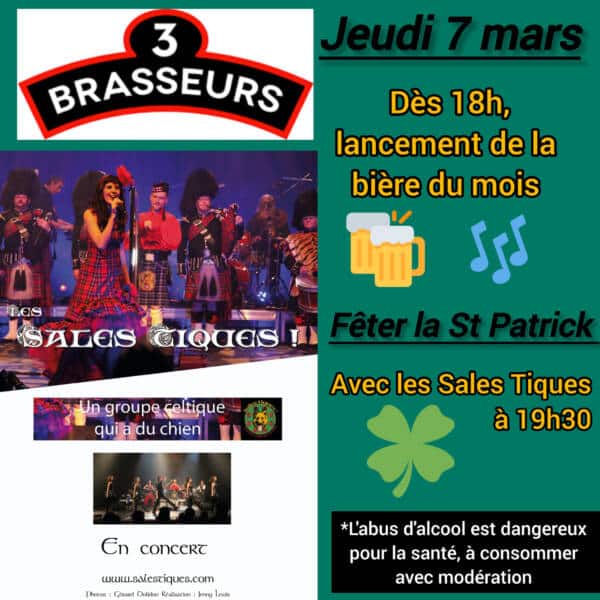 Saint-Patrick - 3 Brasseurs