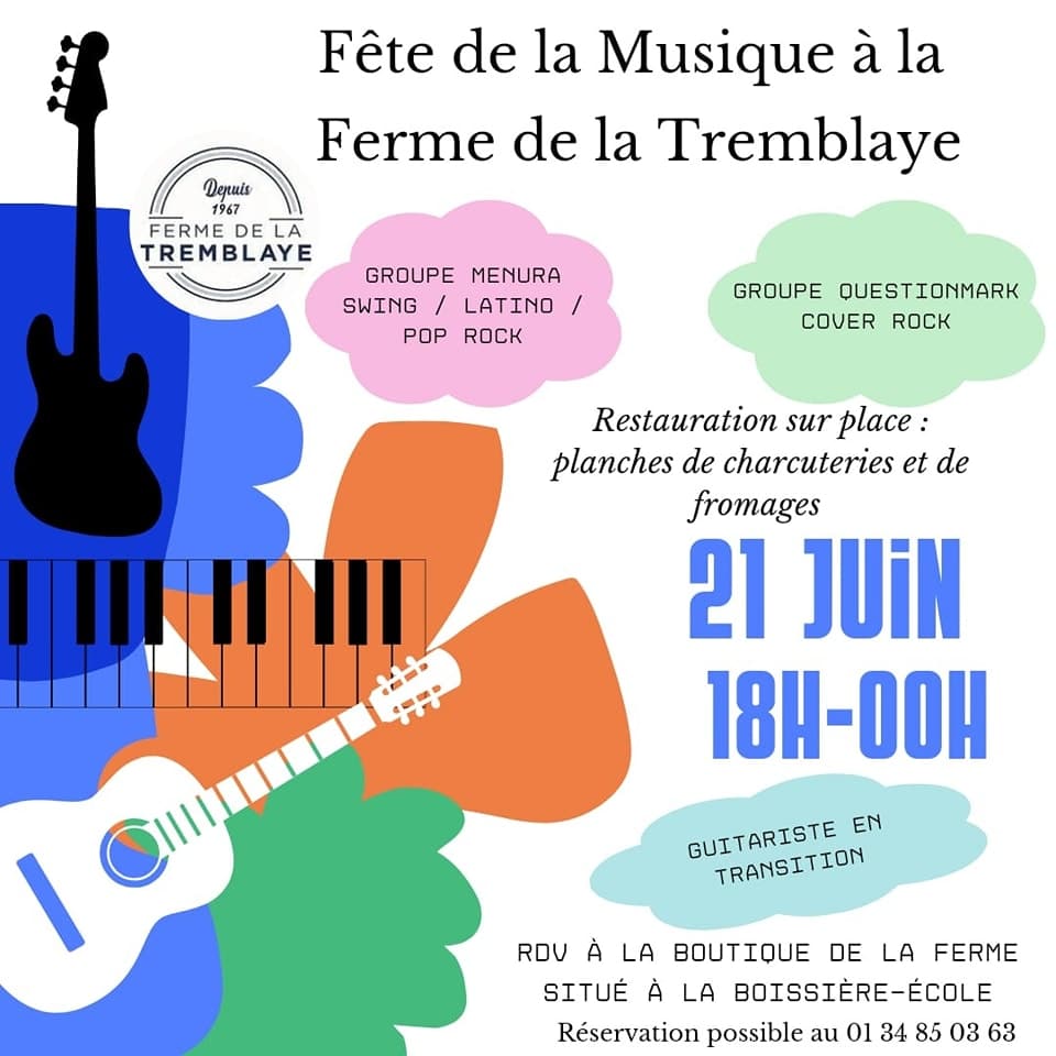 Fête de la musique-Ferme de la Tremblaye-La Boissière Ecole