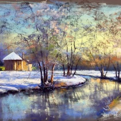 Carte postale Breton Chaumière aux coquillages