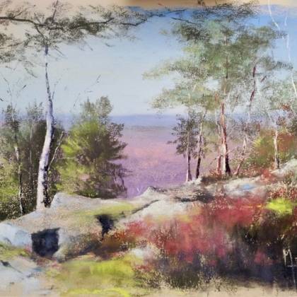 Carte postale Breton les rochers d'Angennes