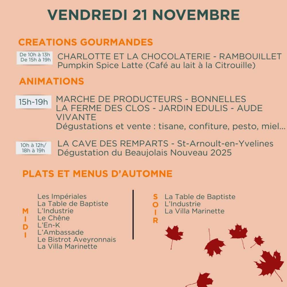 Programme GA jour par jour