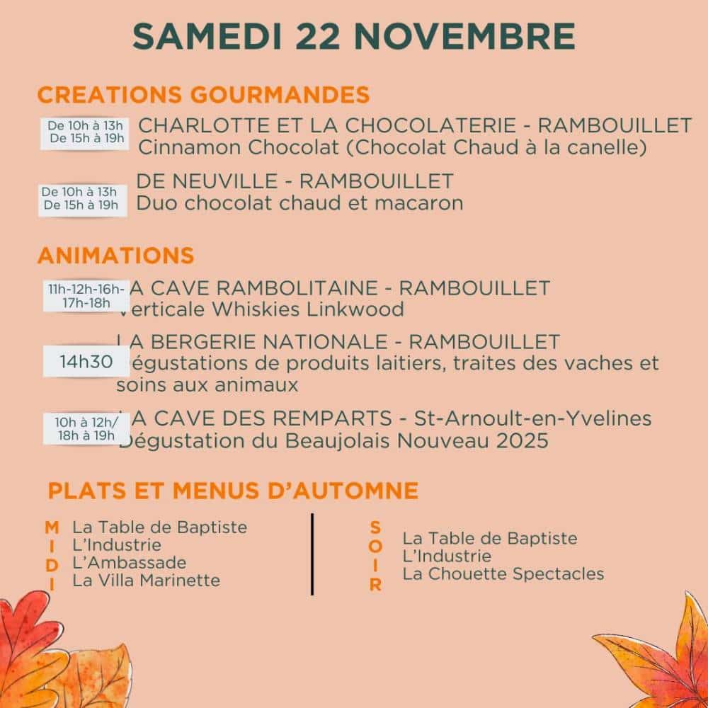 Programme GA jour par jour