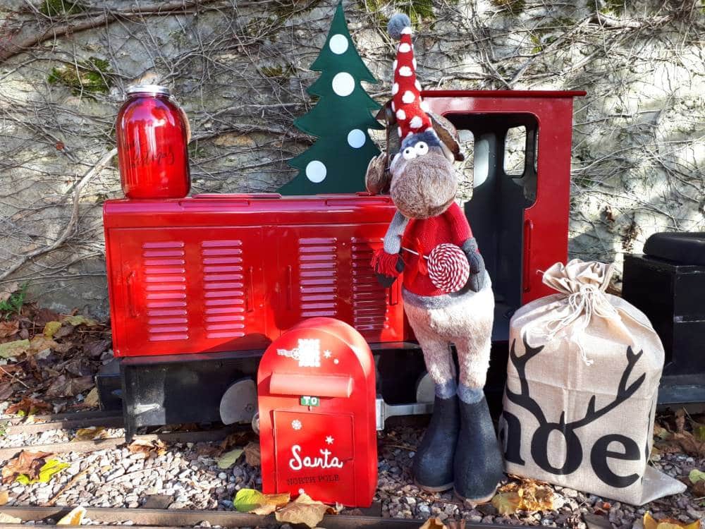 Train de jardin spécial Noël - Rambolitrain