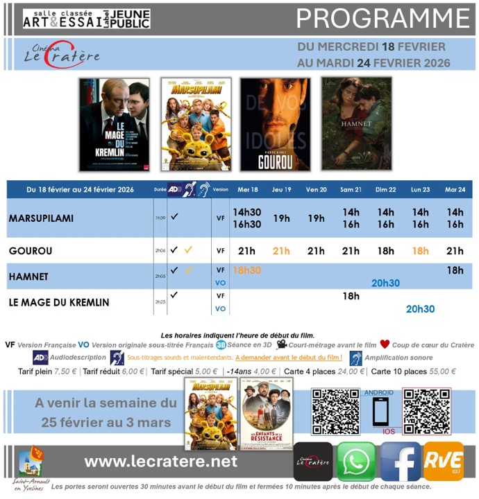 Programme du ciné à SAY