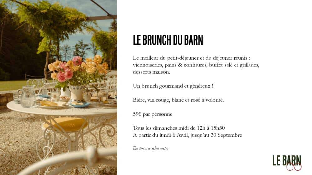 Où bruncher à Rambouillet Territoires ? - Office de Tourisme de Rambouillet Brunch - Le Barn