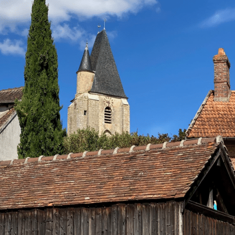 Carte postale clocher Saint-Arnoult-en-Yvelines