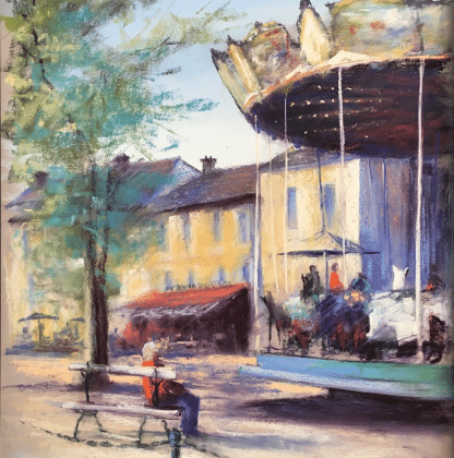 Carte postale Breton Carrousel