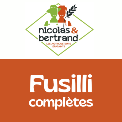 Pâtes fusilli complètes