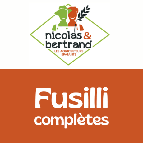Pâtes fusilli complètes