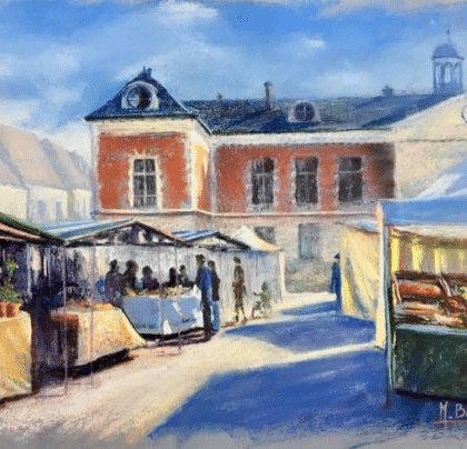 Carte postale Breton marché de Rambouillet