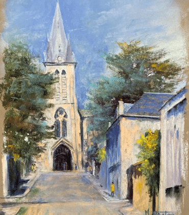 Carte postale Breton Eglise Saint-Lubin