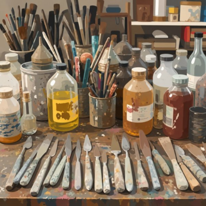 Visite de l'atelier Manessier