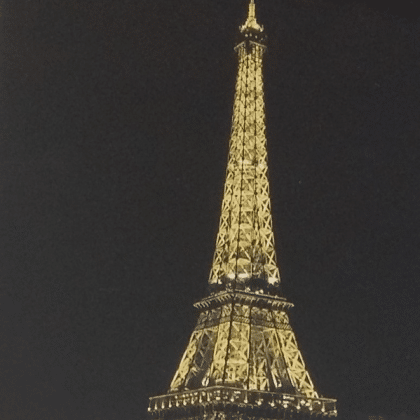 Carte postale Tour Eiffel de nuit